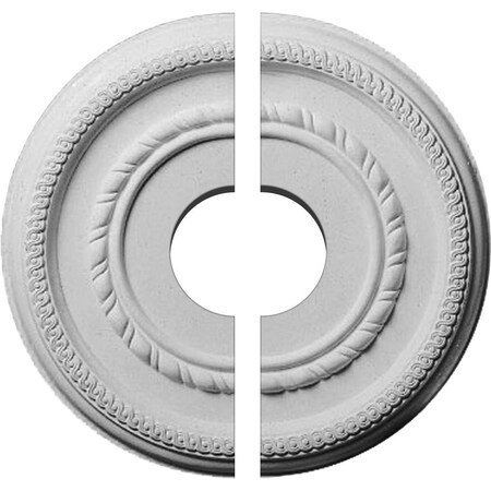 Ekena Millwork Federal Roped Small Ceiling Medallion, 12 5/8"OD x 3 1/2"ID x 1 1/8"P CM12FE2-03500